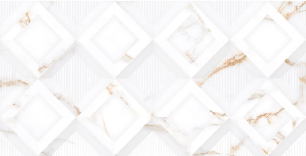 Плитка декор Allore Group Cesara White W\DEC M NR Glossy 30,8x60,8 см